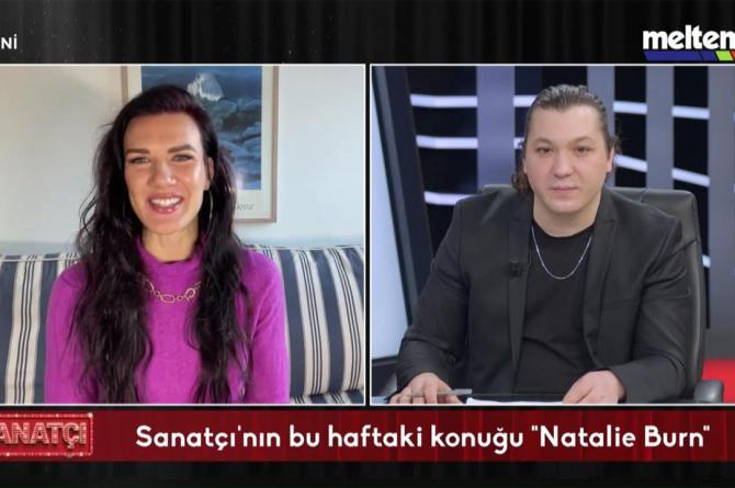 Raif Akyüz dünyaca ünlü aktris Natalie Burn’u programında konuk etti