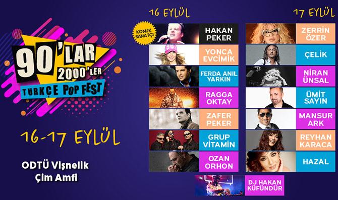 Başkent eylül ayını iki dev festival ile karşılıyor;  “90’lar & 2000’ler Türkçe Pop Fest” ve “Oktoberfest”